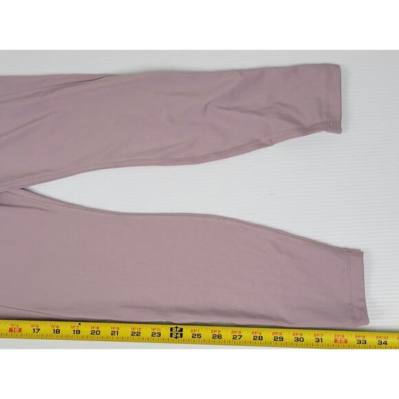 NWT Nike Womens Small Yoga High-Waist 7/8 Cut Out Leggings Purple Plum Fog Gym - Picture 11 of 12